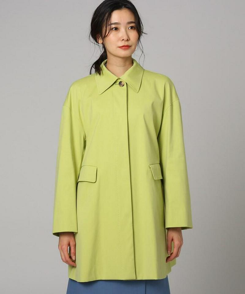 フラップストレッチステンカラーコート