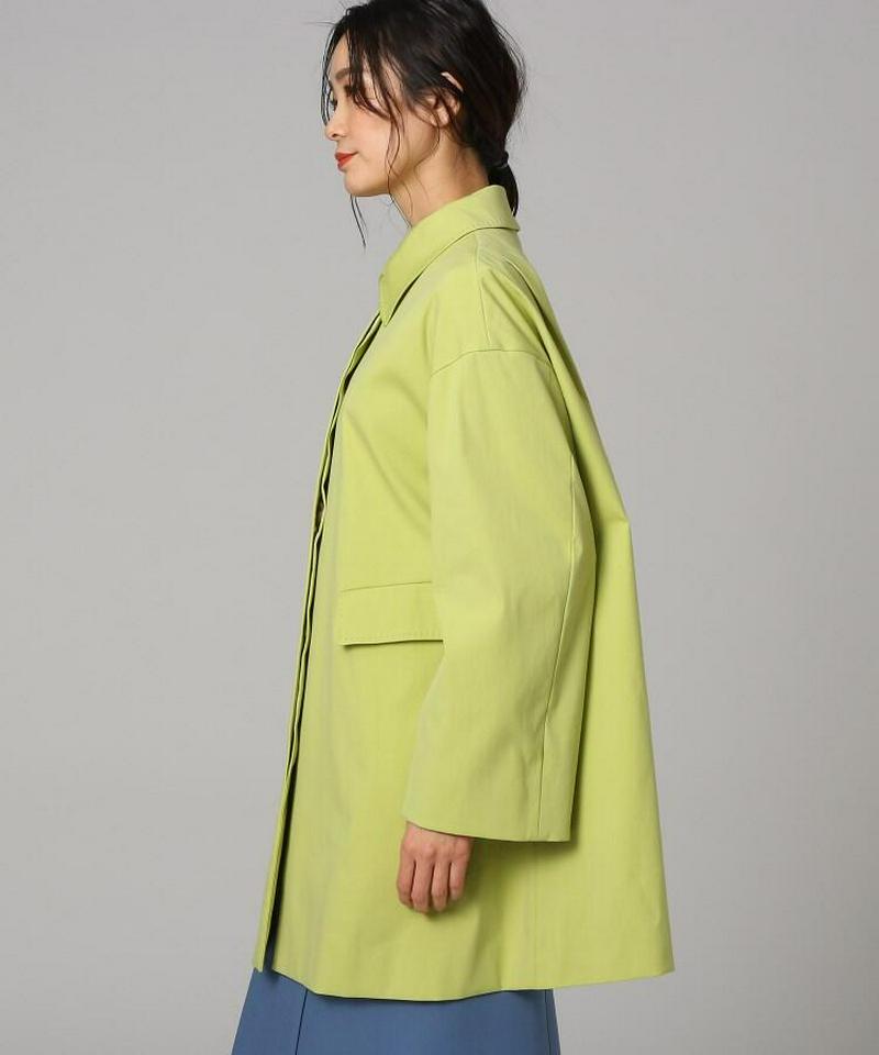 フラップストレッチステンカラーコート