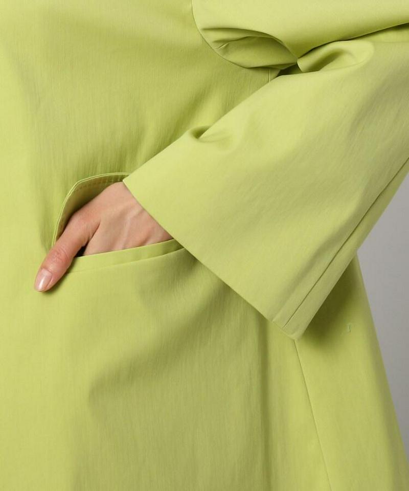 フラップストレッチステンカラーコート