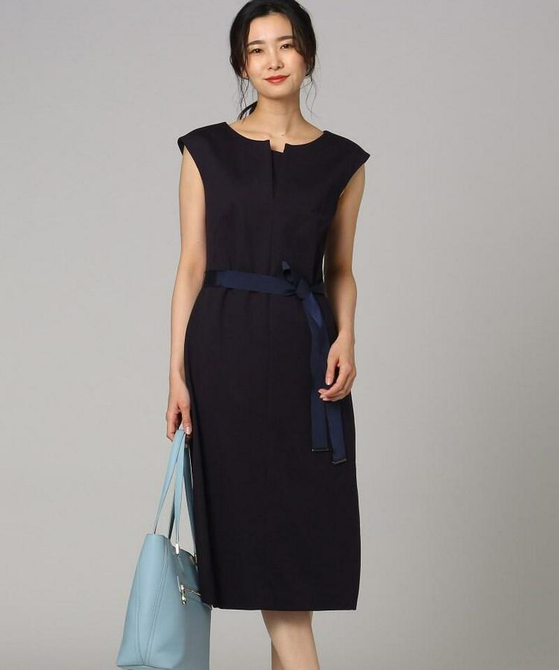 【洗える】ミラノリブフレンチワンピース