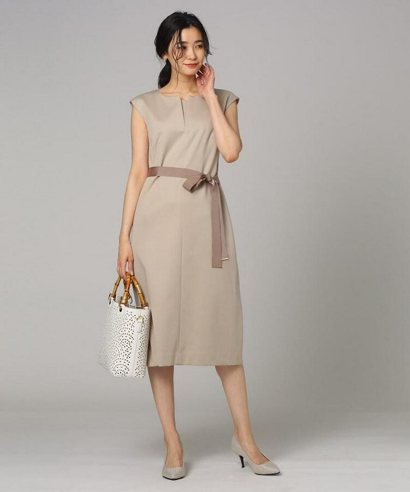 【洗える】ミラノリブフレンチワンピース