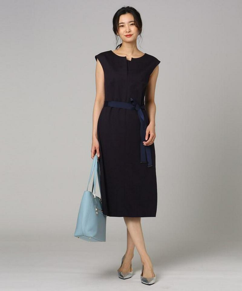 【洗える】ミラノリブフレンチワンピース