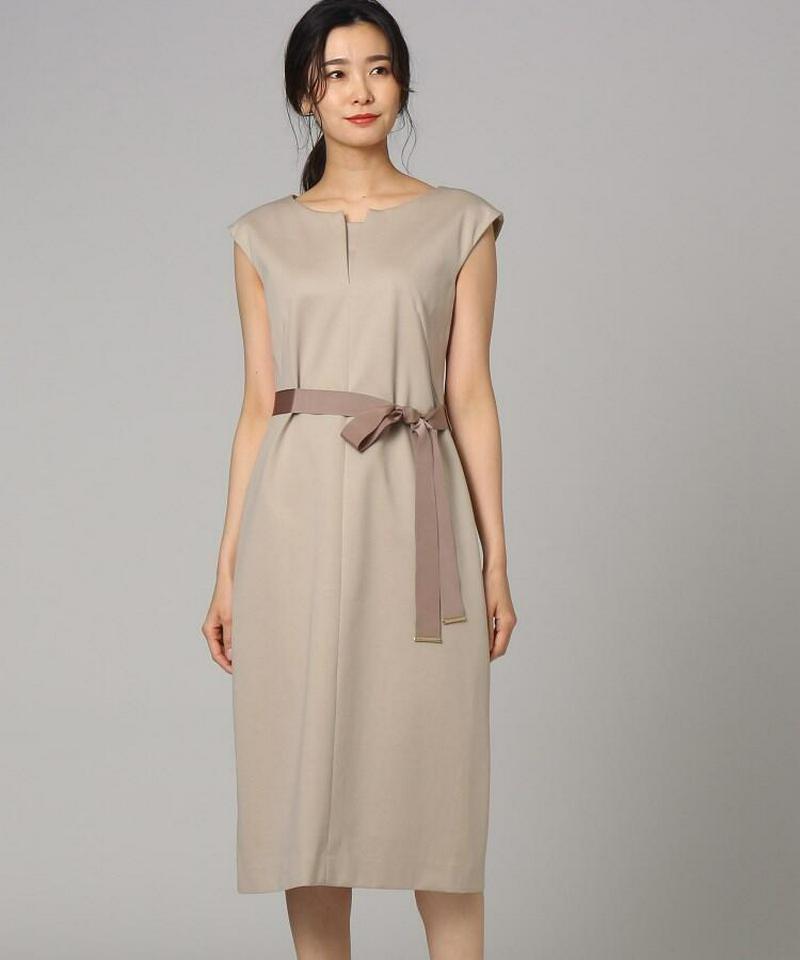 【洗える】ミラノリブフレンチワンピース