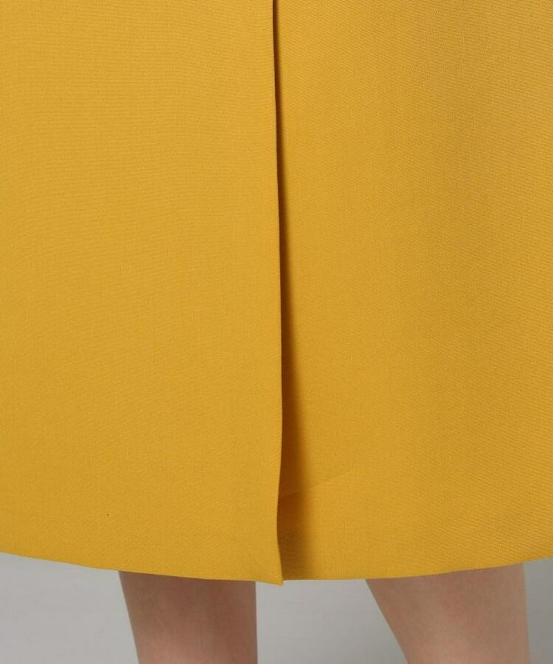 【洗える】プリマクロスラップ風ミモレスカート