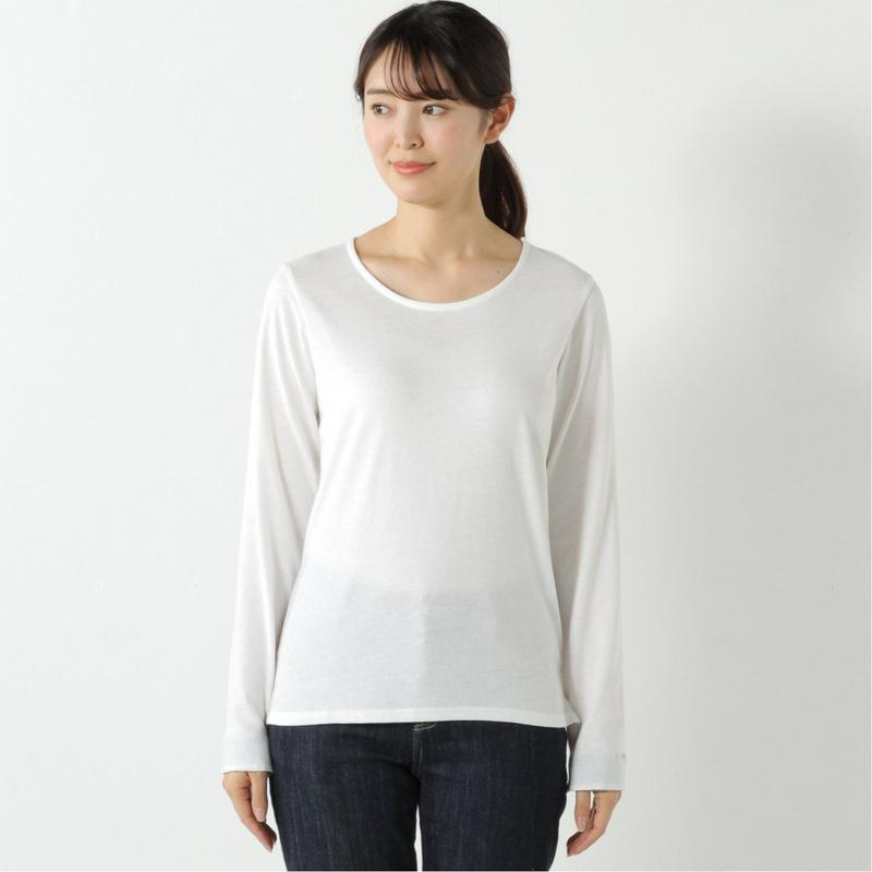 袖カフス使い長袖Ｔシャツ【無地・ボーダー】