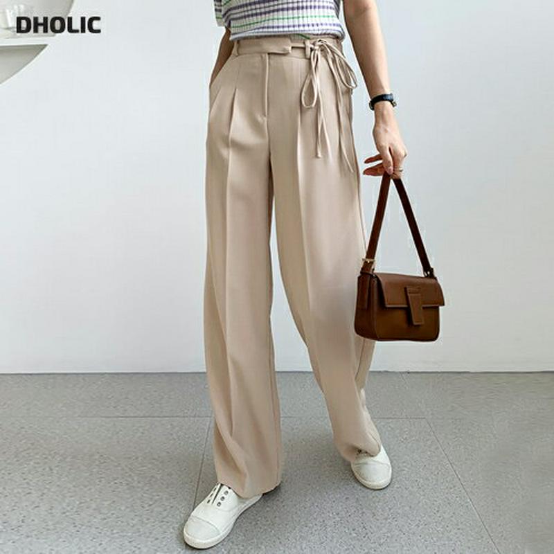 リボンタックワイドパンツ・全3色・t61234 レディース【pt】【ロングパンツ ロング パンツ ワイドパンツ ワイド ズボン 