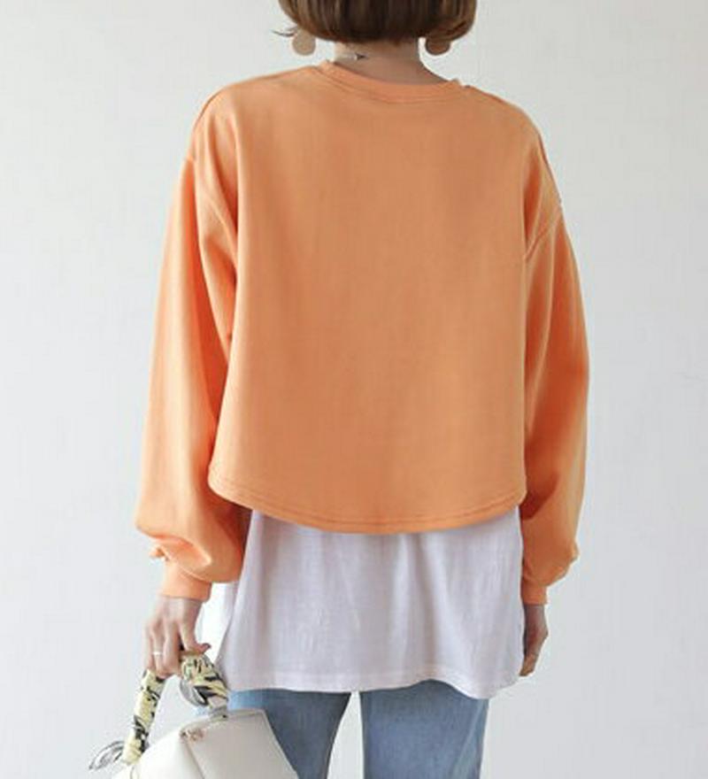 レイヤード配色Tシャツ・全3色・b55471 レディース 【tops】【トップス Tシャツ 長袖 ラウンドネック レイヤード ス