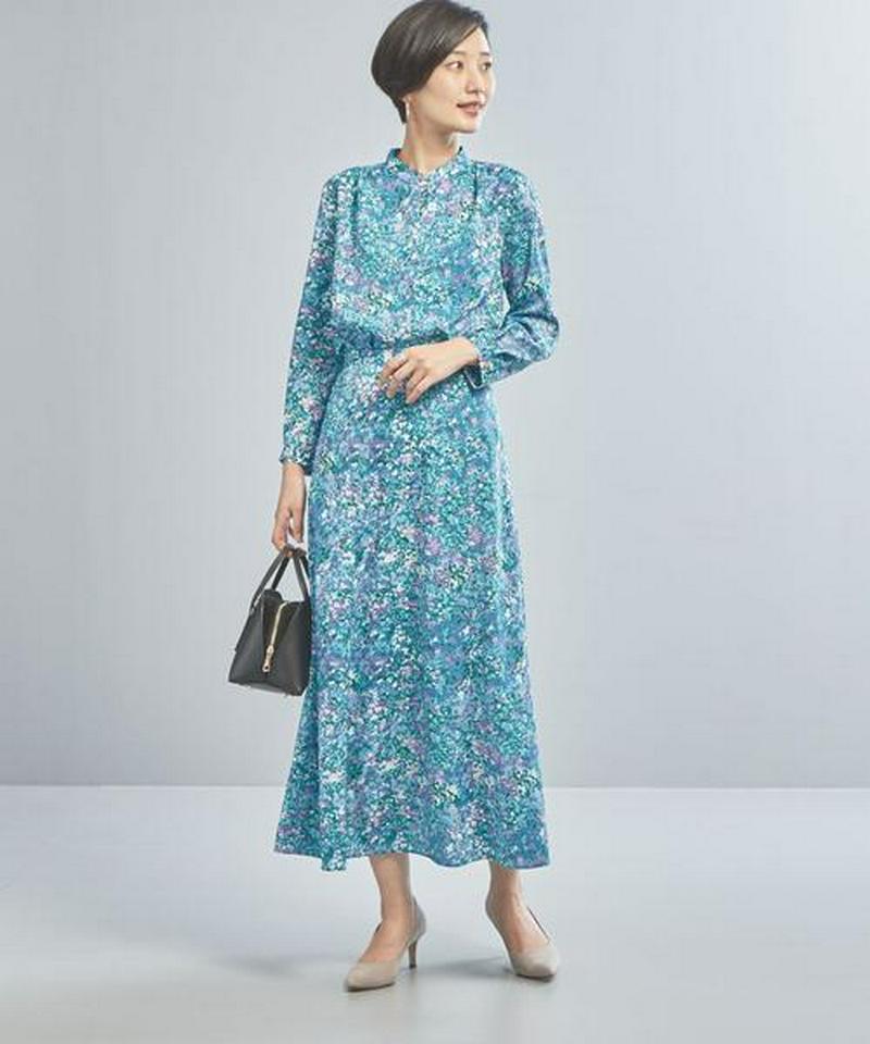 【WORK TRIP OUTFITS】★WTO CS ボタニカルモチーフ スカート