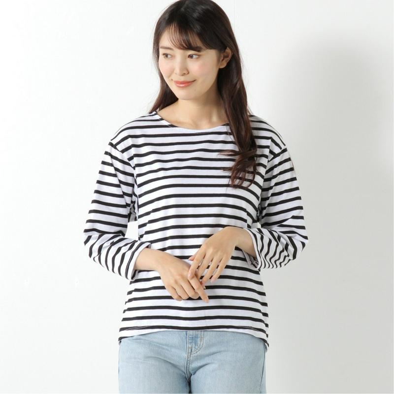 先染めボーダー９分袖Ｔシャツ