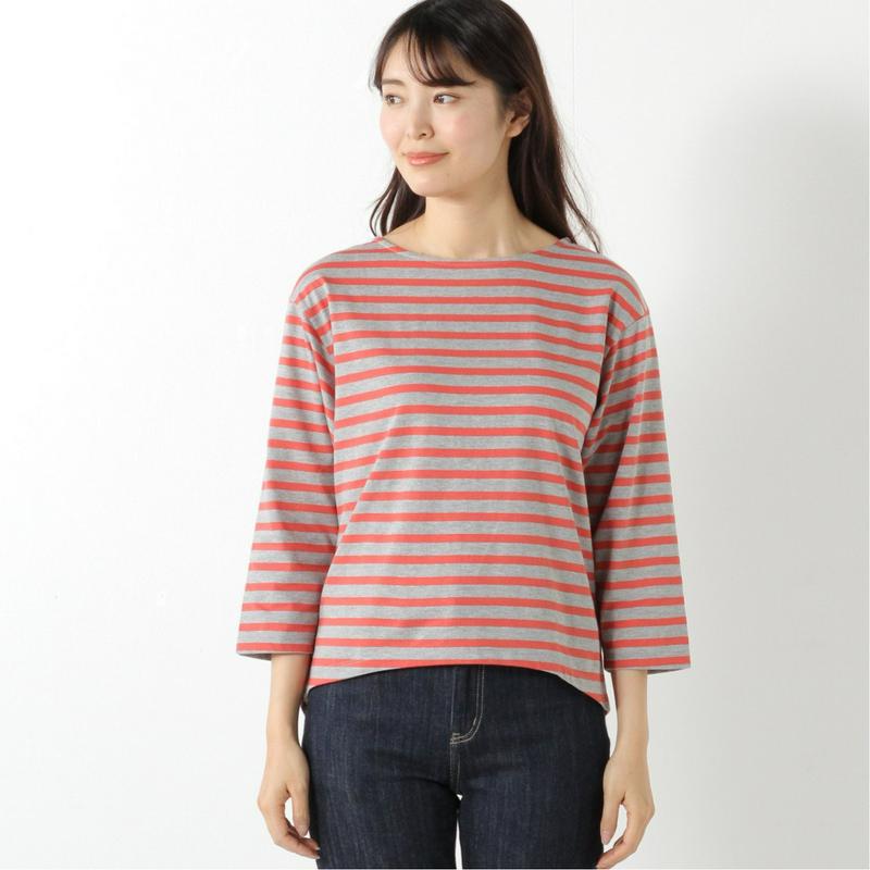 先染めボーダー９分袖Ｔシャツ