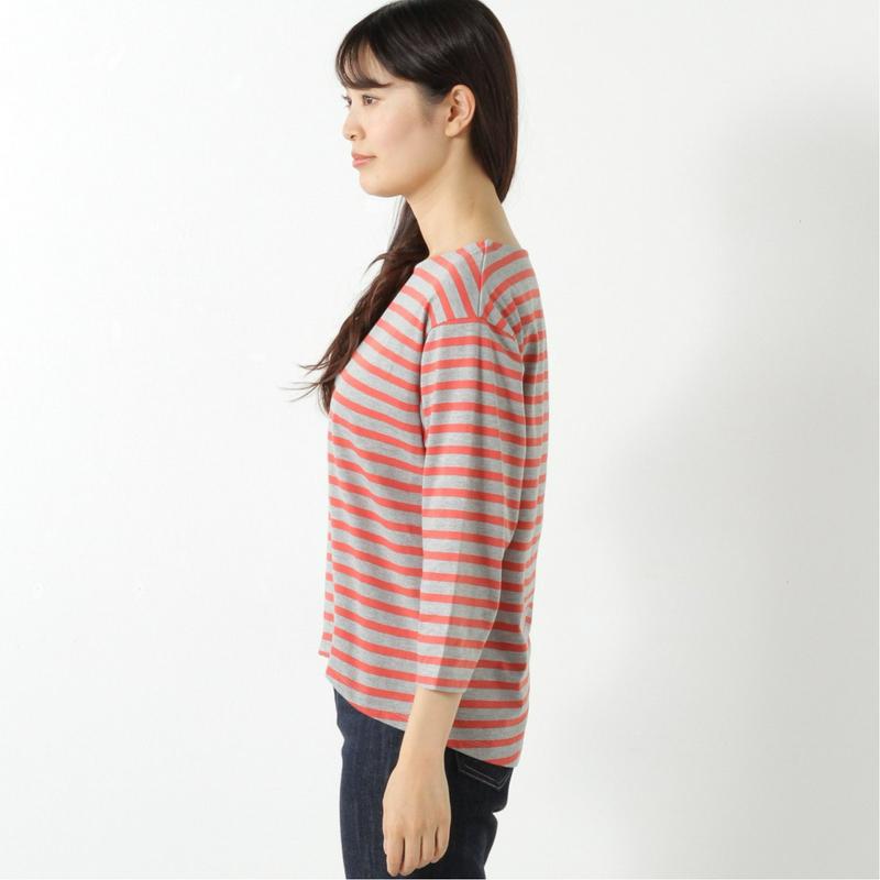 先染めボーダー９分袖Ｔシャツ