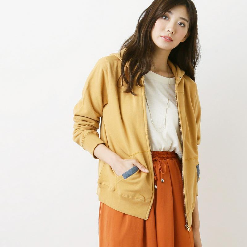 【定番】裏毛ジップアップパーカ