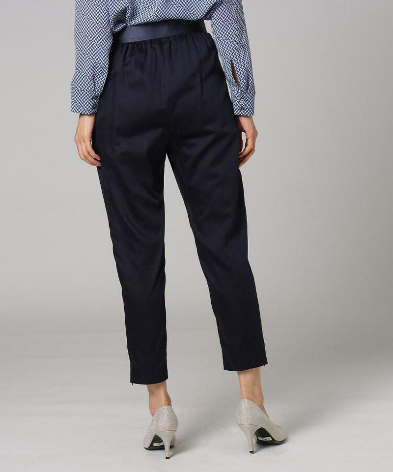 【洗える】プリマベーラサテンスリットパンツ