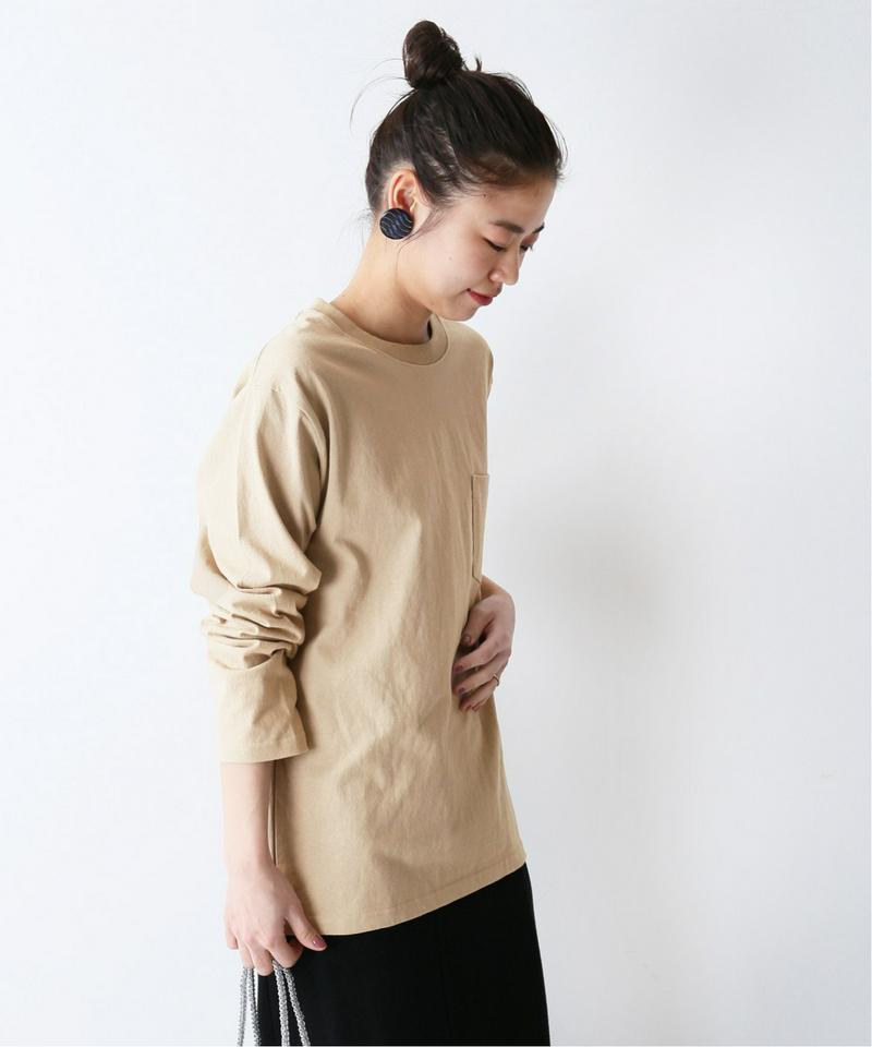 【UNIVERSAL OVERALL / ユニバーサル オーバーオール】POCKET LONG TEE：Tシャツ◆