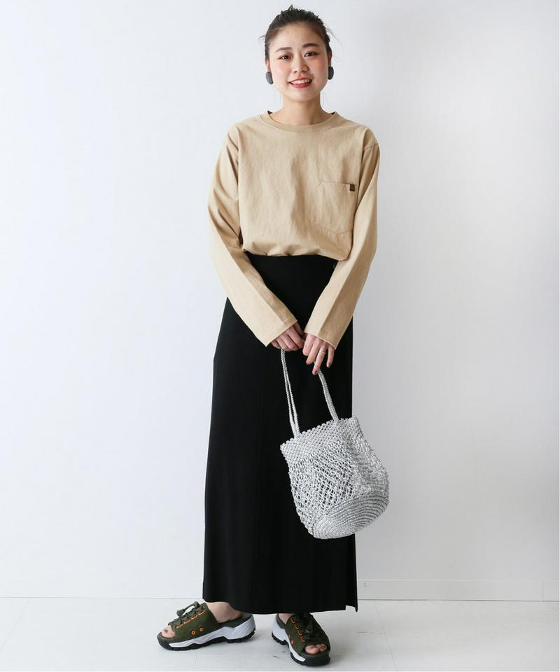【UNIVERSAL OVERALL / ユニバーサル オーバーオール】POCKET LONG TEE：Tシャツ◆