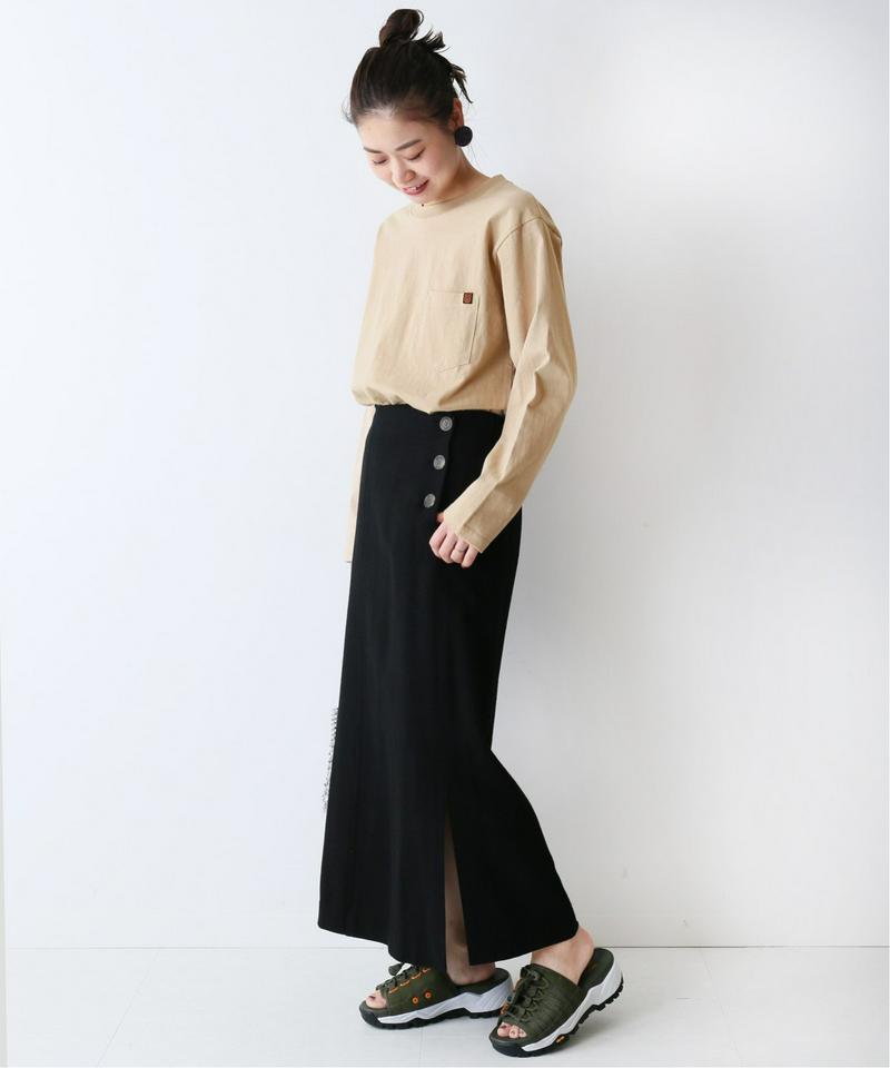 【UNIVERSAL OVERALL / ユニバーサル オーバーオール】POCKET LONG TEE：Tシャツ◆