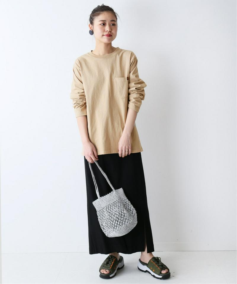 【UNIVERSAL OVERALL / ユニバーサル オーバーオール】POCKET LONG TEE：Tシャツ◆