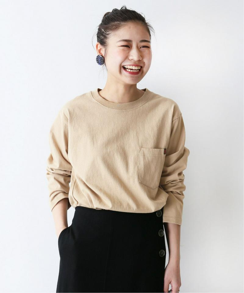 【UNIVERSAL OVERALL / ユニバーサル オーバーオール】POCKET LONG TEE：Tシャツ◆