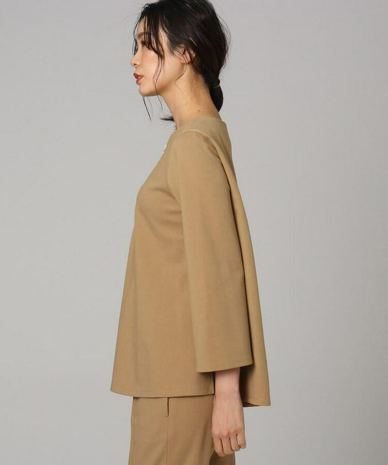 【洗える】ネオポンチジップブラウス