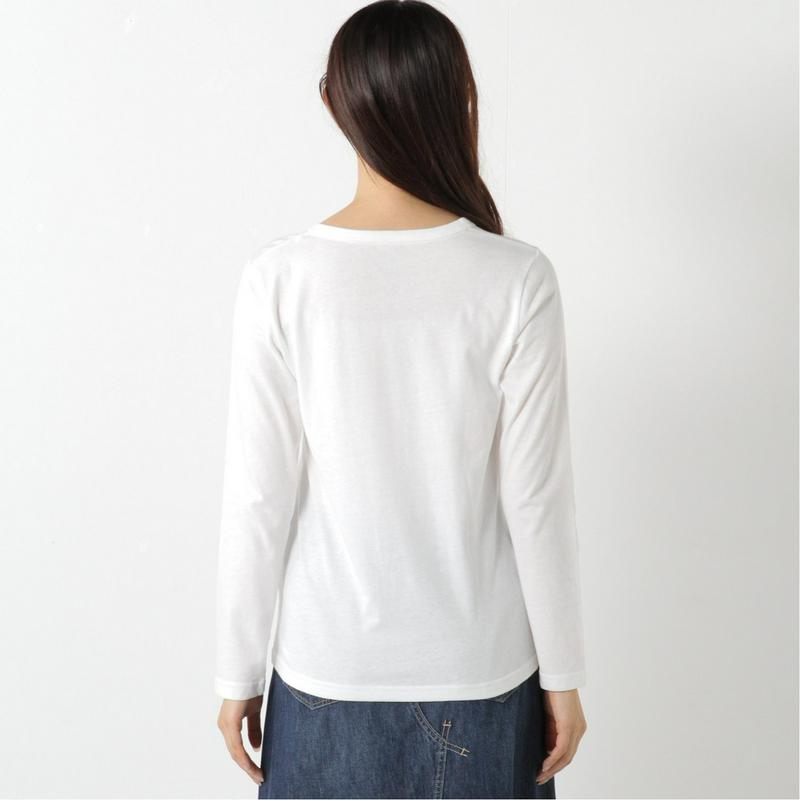 ポケット付き天竺長袖プリントＴシャツ【Ｍ～３Ｌ】（選べるキャラクター）（ディズニー）