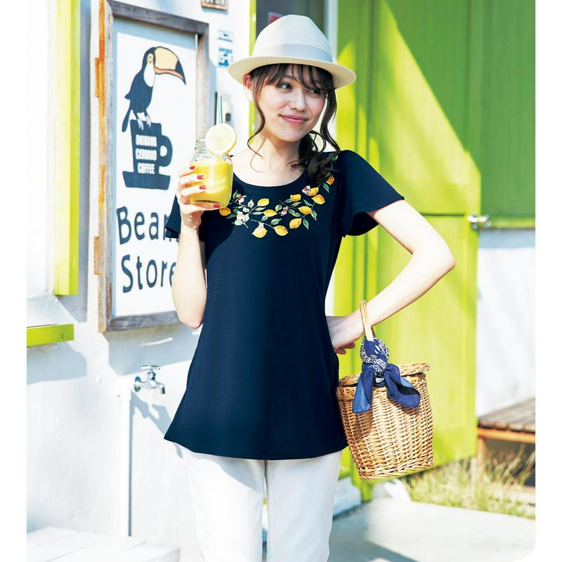 【先行販売】プリントフレアチュニックＴシャツ