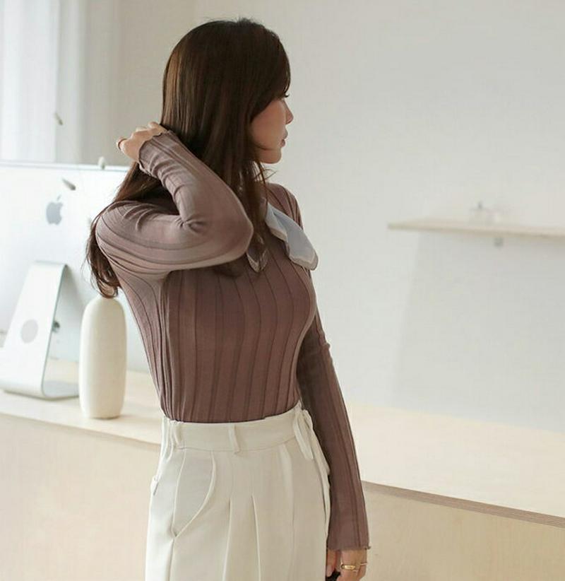 ワイドリブニット・全4色・b61269 レディース【tops】【トップス ニット ニットトップス 長袖 リブ リブニット リブト