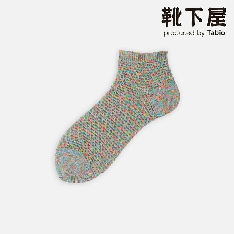 【全品送料無料★〜3/11 23:59迄】【あす楽】【靴下屋】 総メッシュカスリベリーアンクソックス / 靴下 タビオ Tabi