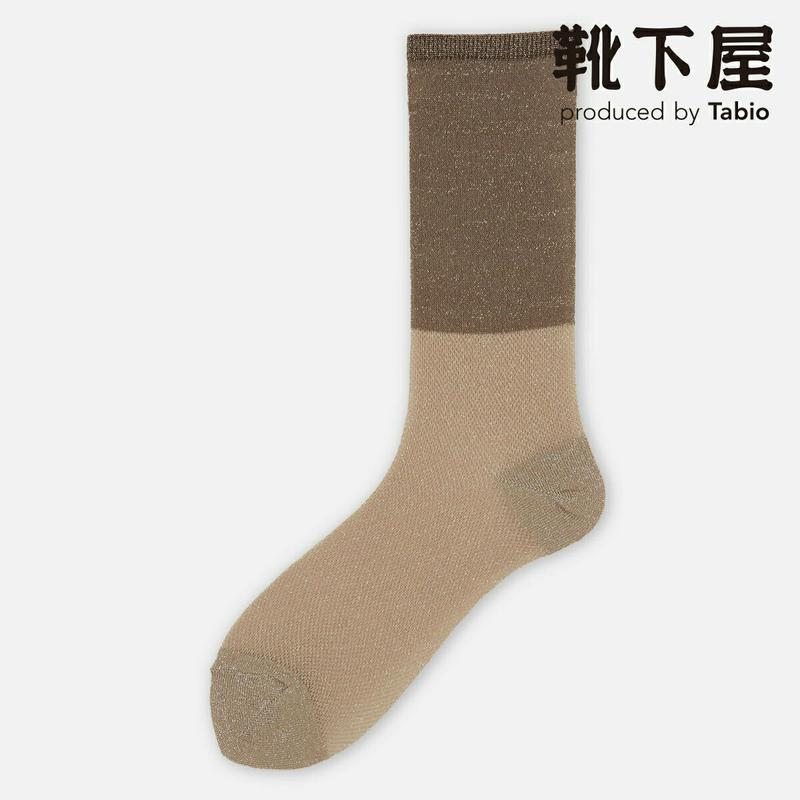 【全品送料無料★〜3/11 23:59迄】【あす楽】【靴下屋】 シアーバイカラー切り替えソックス / 靴下 タビオ Tabio 