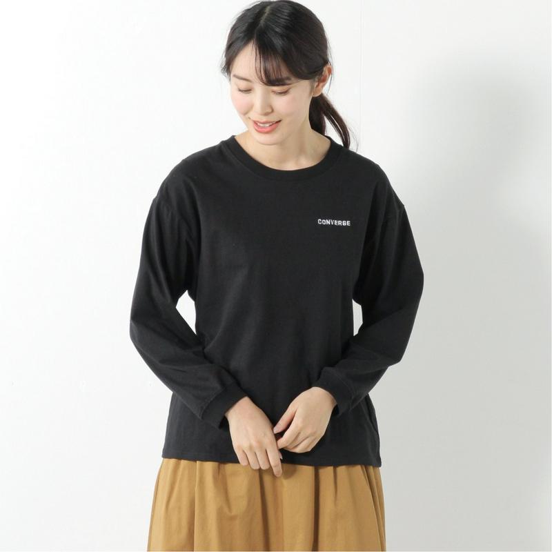 【コンバース】天竺ワンポイント刺繍長袖Ｔシャツ【Ｍ～３Ｌ】（コンバース/CONVERSE）