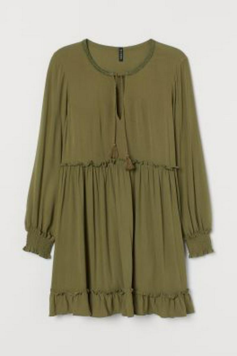 H&M+ ベルテッドワンピース