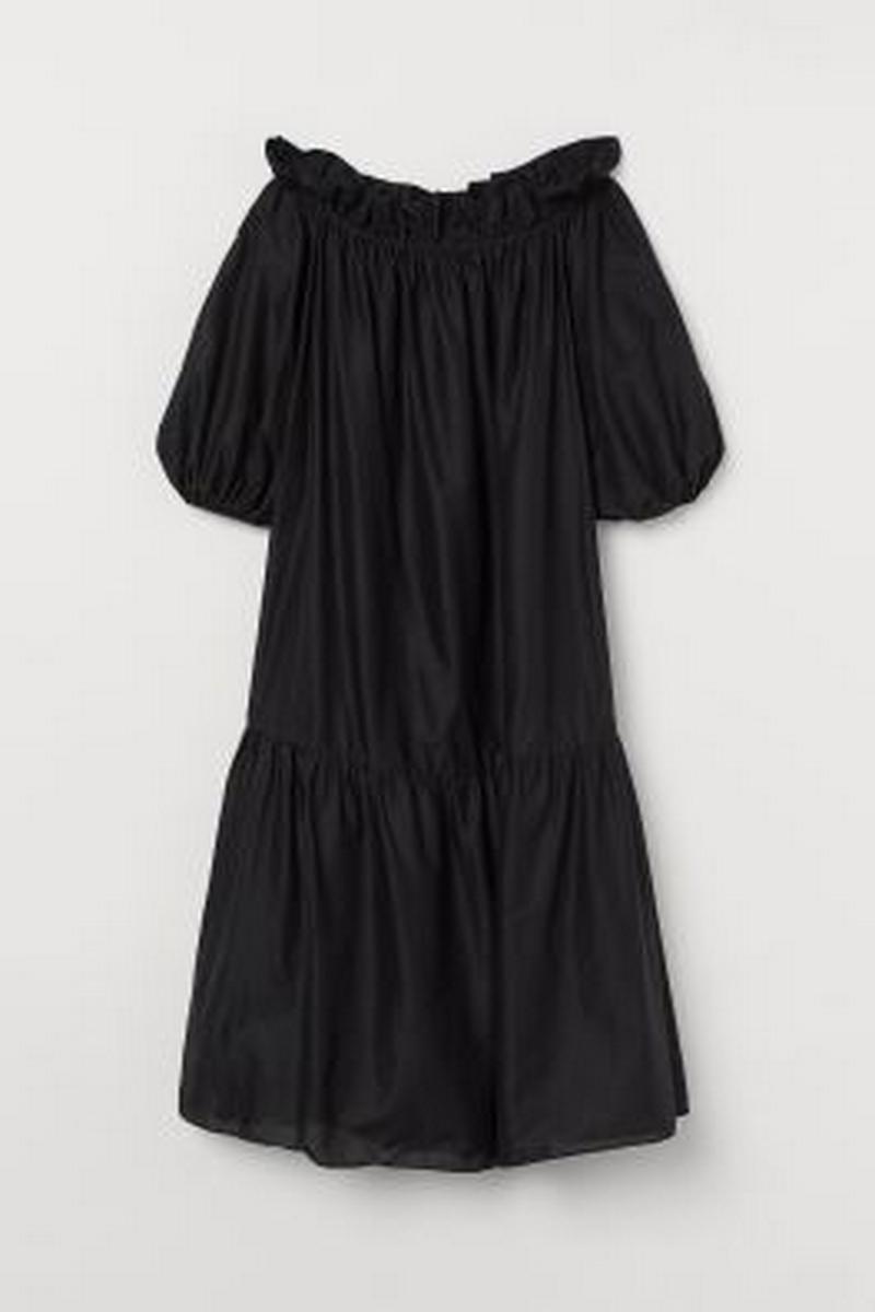 H&M+ オフショルダーワンピース