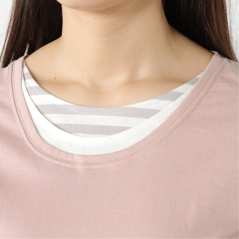 長袖フェイクレイヤードＴシャツ【Ｍ～５Ｌ】（ノージーン/NO JEAN）