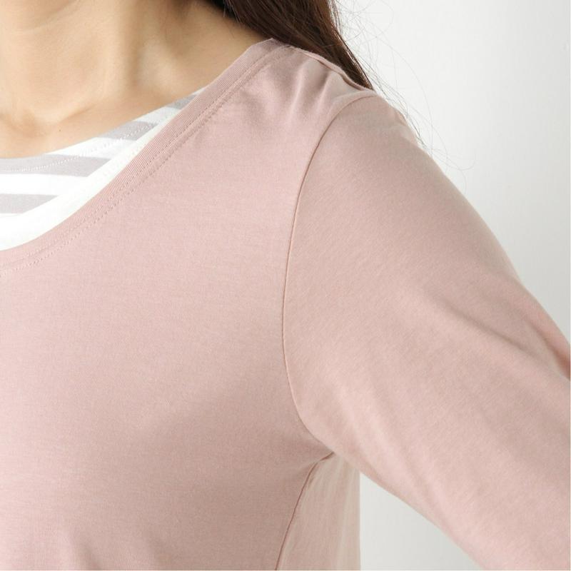 長袖フェイクレイヤードＴシャツ【Ｍ～５Ｌ】（ノージーン/NO JEAN）