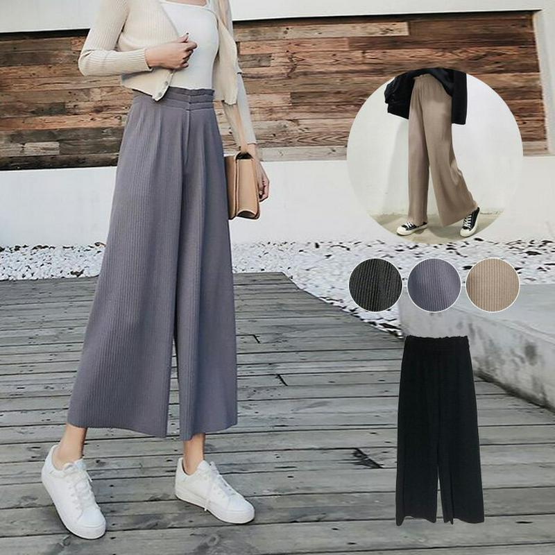 ワイドパンツ レディース 楽ちん ボトムス おしゃれ 可愛い ブラック メール便 2020春夏新作 S/M/L/XL 【lgww