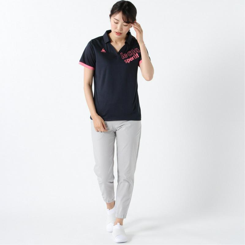 レディース　半袖スキッパーポロシャツ（ルコックスポルティフ/le coq sportif）
