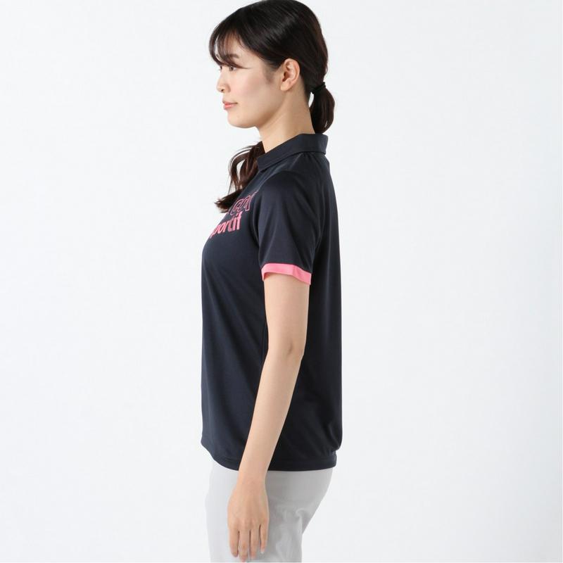 レディース　半袖スキッパーポロシャツ（ルコックスポルティフ/le coq sportif）