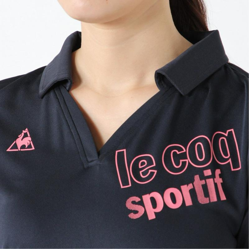 レディース　半袖スキッパーポロシャツ（ルコックスポルティフ/le coq sportif）