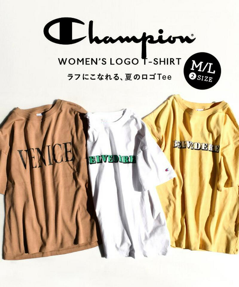Tシャツ M/L ゆるくラフに着こなす、ロゴTシャツ レディース トップス カットソー 半袖 五分袖 大きいサイズ オーバーサイ