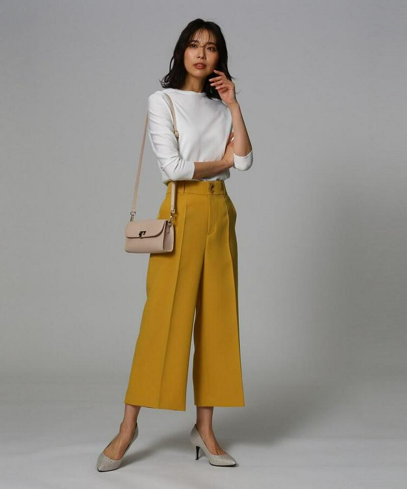 クロスワイドクロップドパンツ