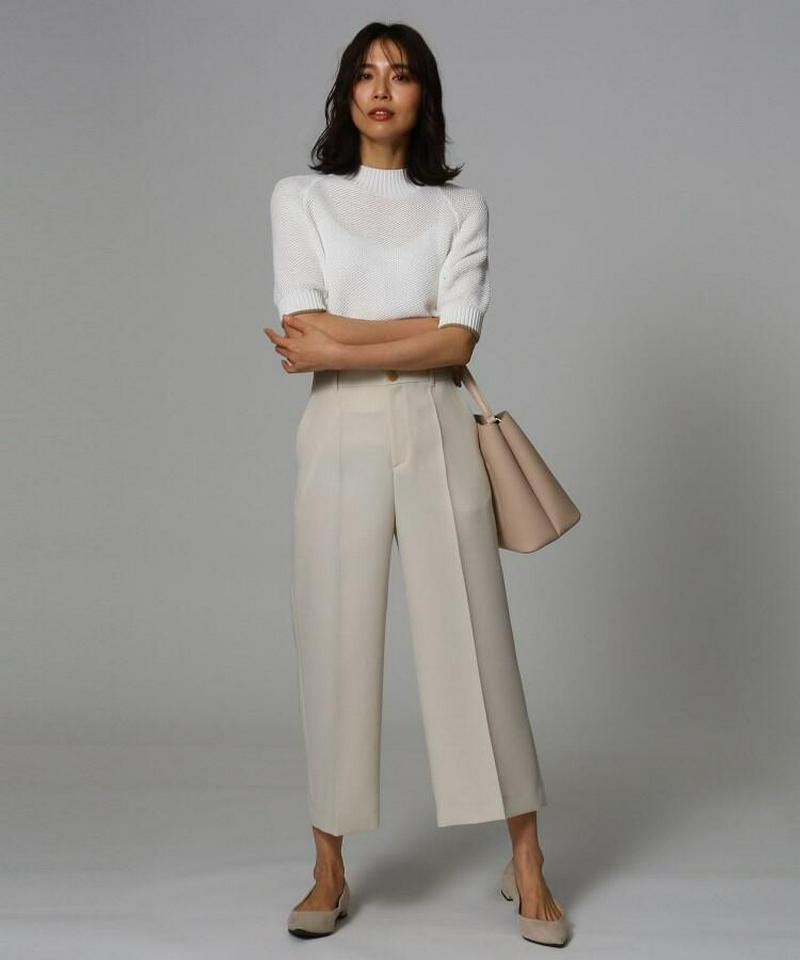 クロスワイドクロップドパンツ