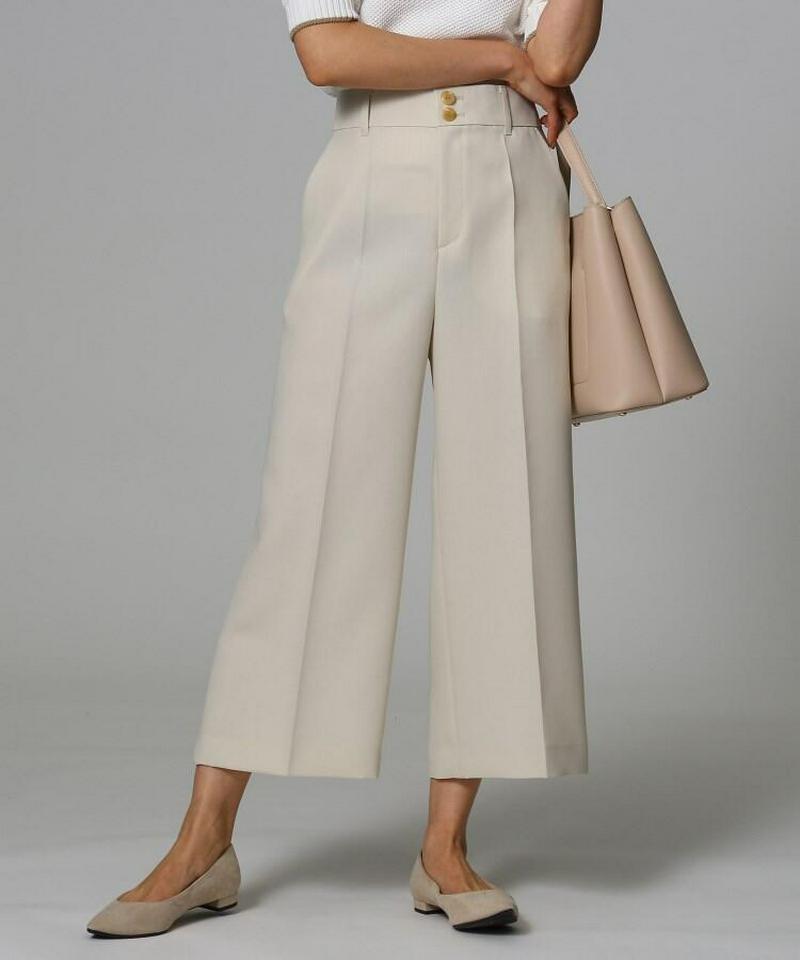 クロスワイドクロップドパンツ