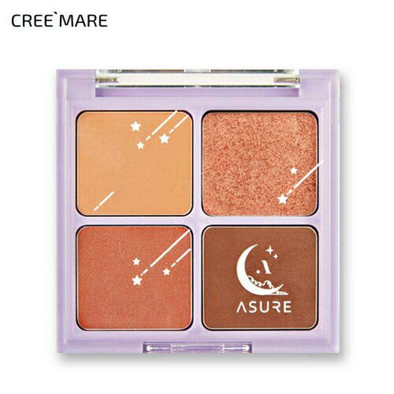 [エジュア]アイズオンムーンライトスパークルオレンジ・47078 コスメ cosme 【MAKEUP】ASURE アイシャドウ アイ シャドウ パレット 4色 ラメ マット ブラウン 茶色 オレンジ ゴールド ベージュ アイシャドウパレット 韓国 韓国コスメ