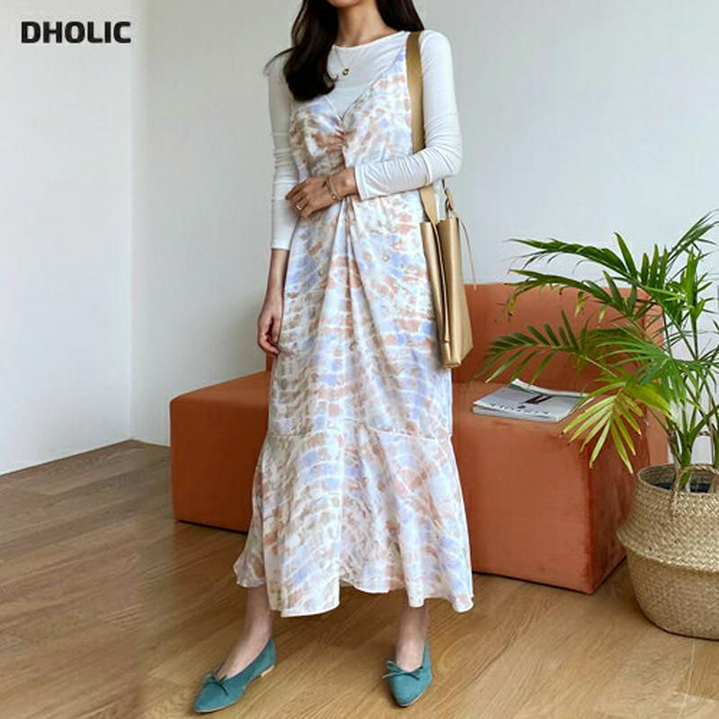 パターンキャミワンピース・全2色・t61255 レディース【ops】【ワンピース ロング ロングワンピース キャミソールワンピー