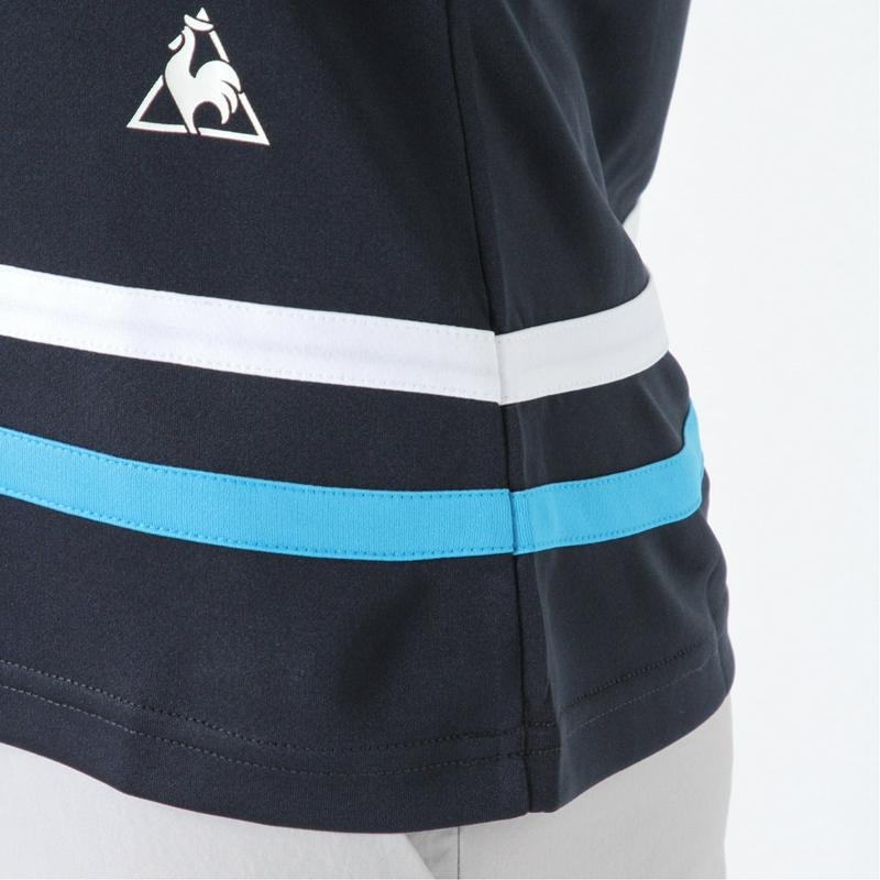 レディース　ボーダー切替え半袖Ｔシャツ（ルコックスポルティフ/le coq sportif）