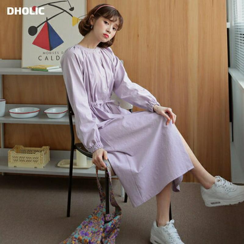 ドロストバンドカラーワンピース・全3色・t55062 レディース 【ops】【ワンピース ロング丈 ロング バンドカラー ラグラ