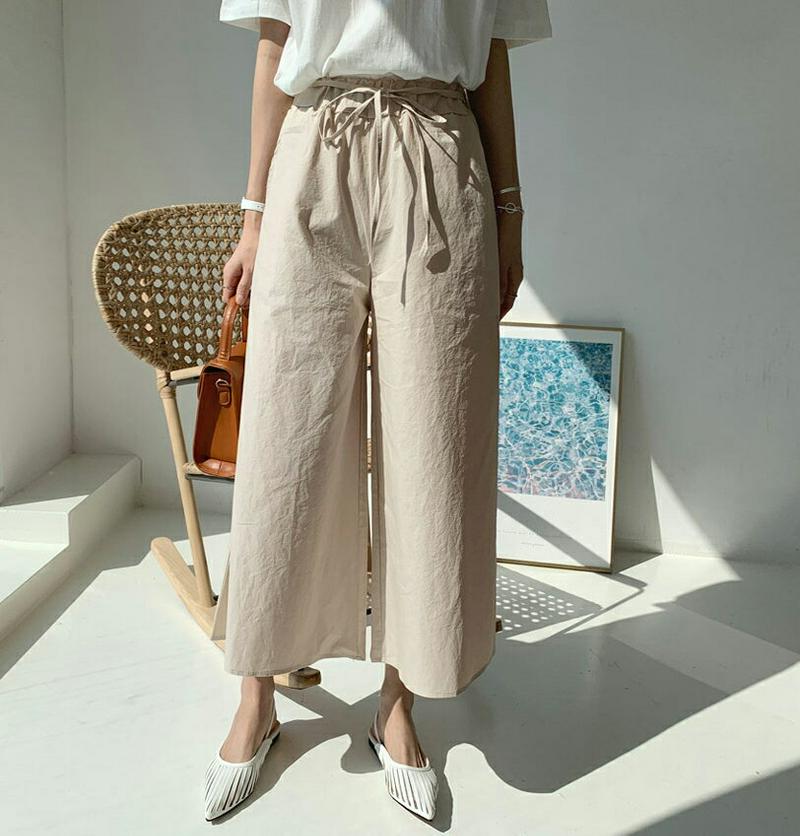 リボンフレアパンツ・全5色・b61319 レディース【pt】【パンツ ロングパンツ ズボン ボトムス フレアパンツ フレア ワイ