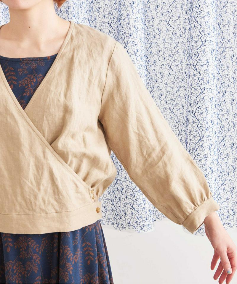 JAPANLINEN　カシュクールブラウス（Lene non finito）
