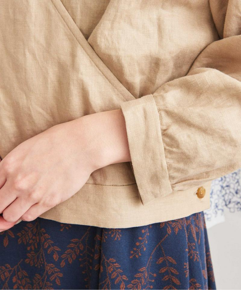 JAPANLINEN　カシュクールブラウス（Lene non finito）