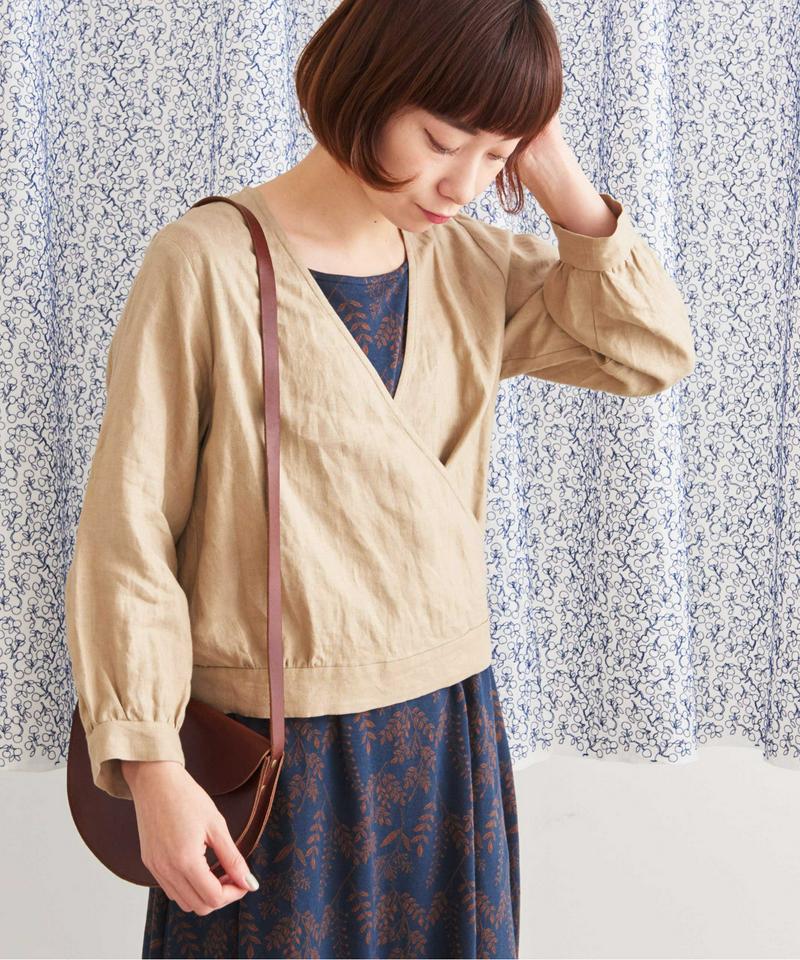 JAPANLINEN　カシュクールブラウス（Lene non finito）