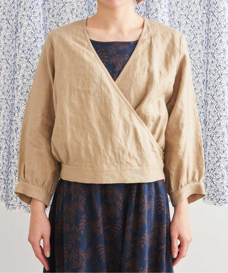 JAPANLINEN　カシュクールブラウス（Lene non finito）